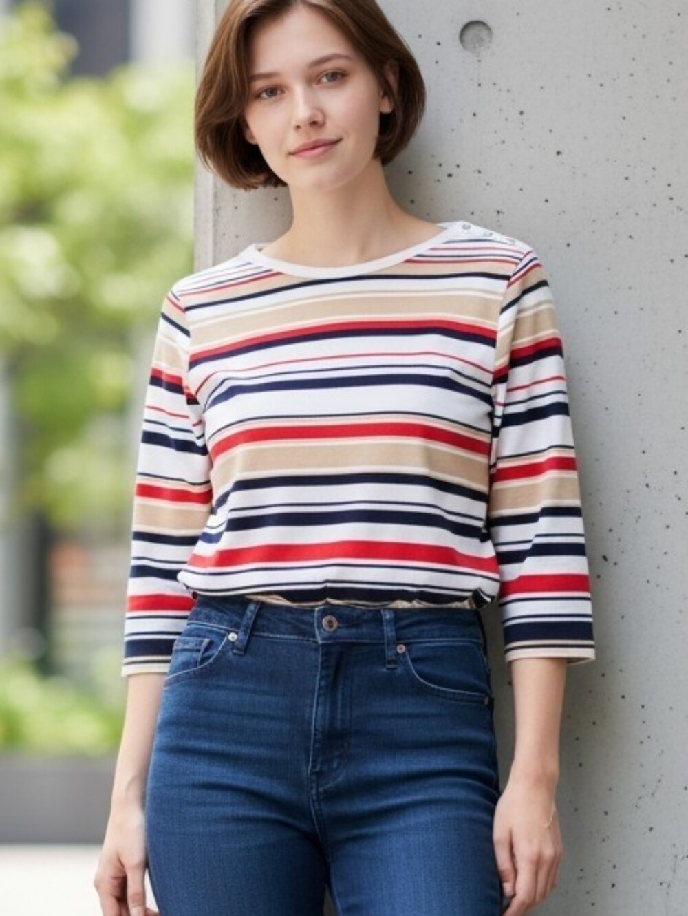 Bobbie Brooks Multicolored Long Sleeved Pullover Top sz. S